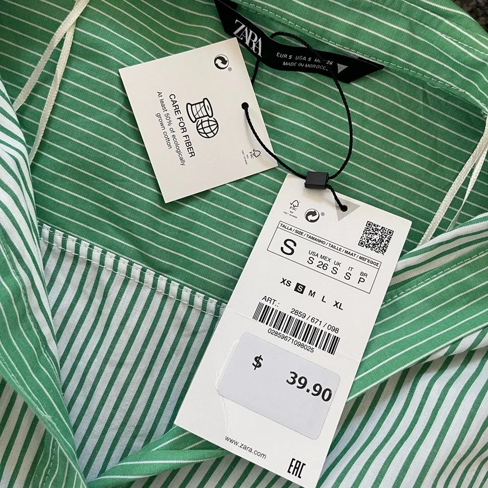 Zara Cropped button down - Picture 2 of 2